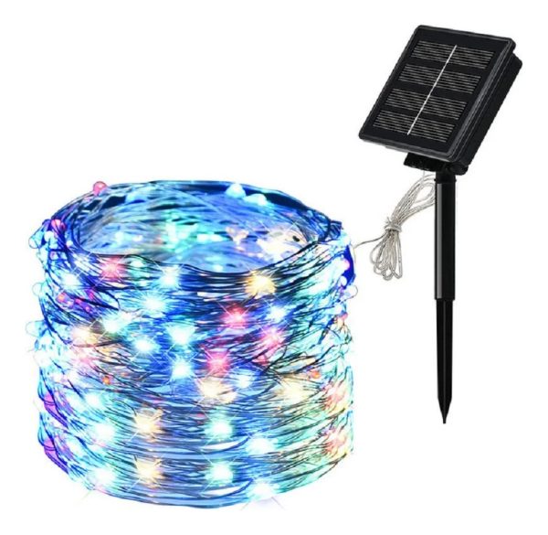 Guirnalda Luces Solares Para Navidad Decoracion
