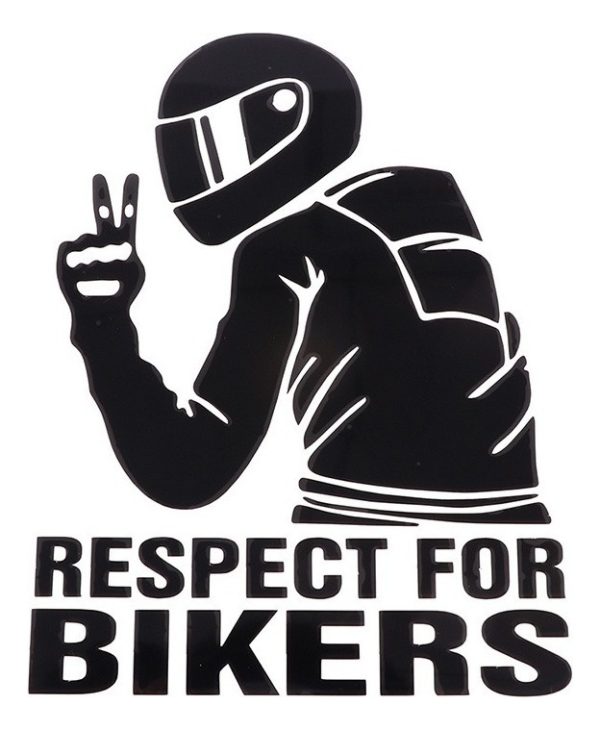 Vinilo Motos Ploteo Calco Respeto Por Los Motociclistas - Imagen 8