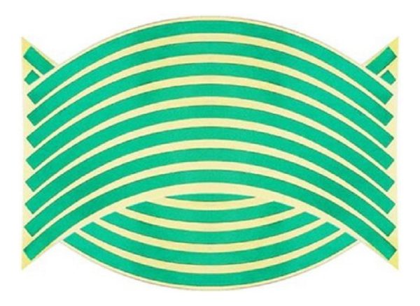 Pegotines Para Ruedas De Auto O Moto Franjas De Colores - Imagen 11