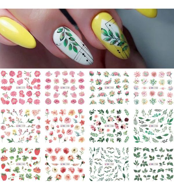 Stikers Tatoo Para Uñas Diseños Variados Muy Lindas - Imagen 2