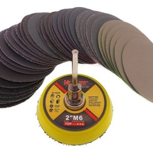 100 Unidades 2 Pulgadas Lijas De Papel Discos Redondos