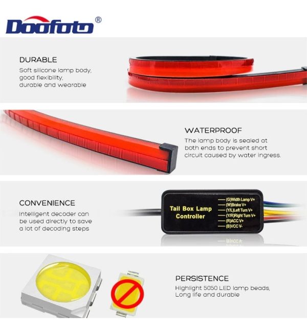 Tercera Luz Led Multifuncion Auto Camioneta Tuning - Imagen 6