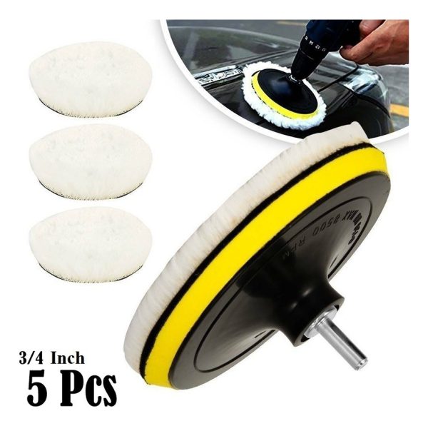 Kit De 3 Almohadillas Para Pulido De Autos De 10 Centímetros - Imagen 6