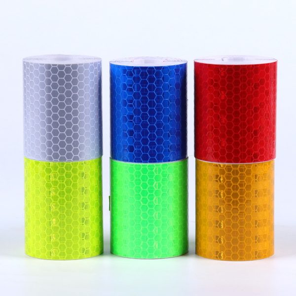 Rollo De Cinta Reflectiva Auto Tuning Color Amarillo Fluor - Imagen 6
