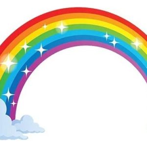Arcoiris 70 Cm. Decoración Cuarto Infantil Pegotines Niño