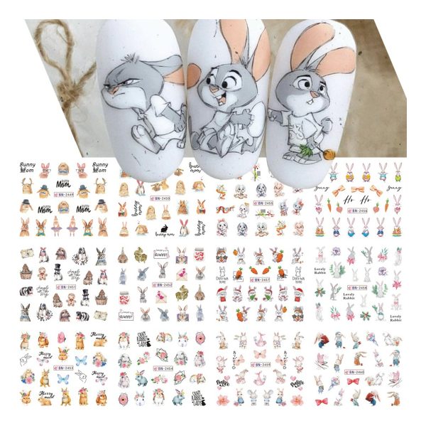 Stikers Tatoo Para Uñas Diseños Variados Muy Lindas - Imagen 13