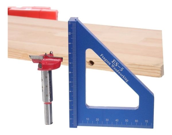 Escuadra De Aluminio Para Carpintería Etc. 11 Cm. Muy Útil - Imagen 4