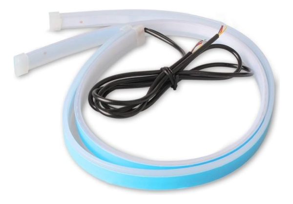 Par De Luces Diurnas Y Señalero Dinámico Tipo Audi 60 Cm.