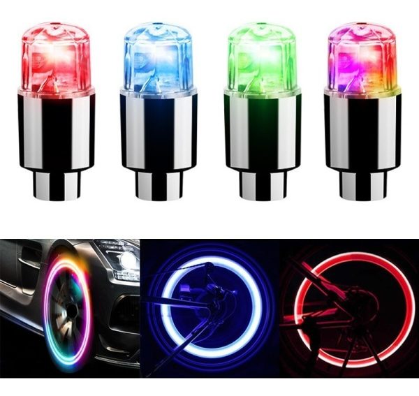 Par De Luces Para Válvula De Autos, Motos, Bicicletas.