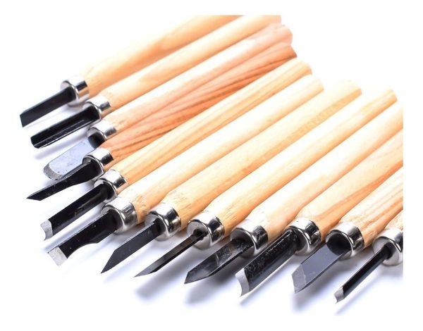 Set De 12 Cinceles Para Trabajos En Madera - Imagen 4
