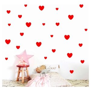 Corazones En Vinilo Para Decoración Niños, Niñas Colores