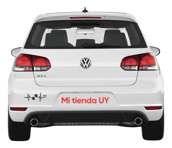 Vinilo Tuning Autos Ploter Calco Huella Perrito Cardio - Imagen 8
