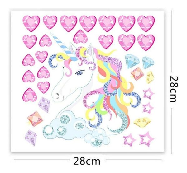 Unicornio En Vinilo Para Pared Decoración - Imagen 3