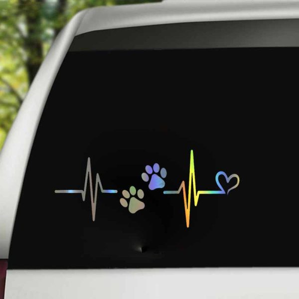 Vinilo Tuning Autos Ploter Calco Huella Perrito Cardio - Imagen 6