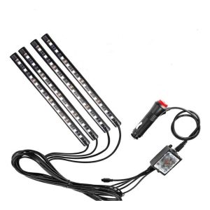Kit Luces Led Colores Interior Control Rgh Audioritmico