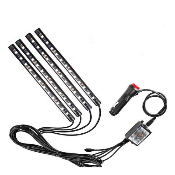 Kit Luces Led Colores Interior Control Rgh Audioritmico