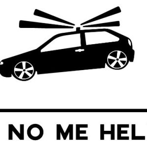 Sticker, Vinilo Para Auto ''tu Bocina No Me Helicopteriza''