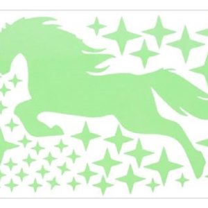 Unicornio Con Estrellas, Brillan En La Oscuridad