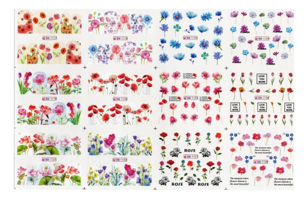 Stikers Tatoo Para Uñas Diseños Variados Muy Lindas - Imagen 9