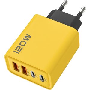 Cargador Con Entradas Usb Y Usb Tipo C Con 4 Salidas.