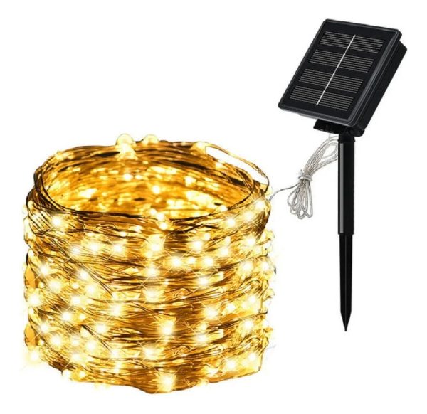 Guirnalda Luces Solares Para Navidad Decoracion - Imagen 2