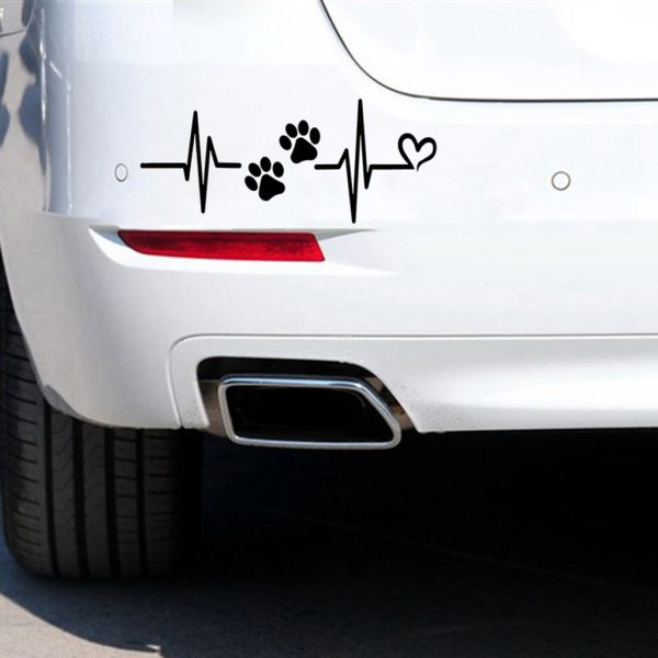 Vinilo Tuning Autos Ploter Calco Huella Perrito Cardio - Imagen 7