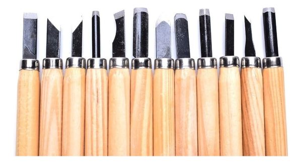 Set De 12 Cinceles Para Trabajos En Madera - Imagen 5