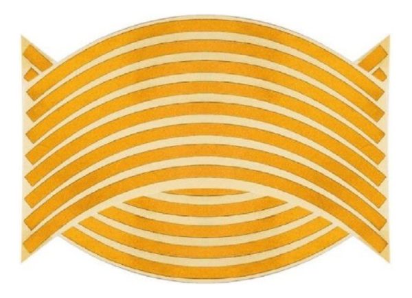 Pegotines Para Ruedas De Auto O Moto Franjas De Colores - Imagen 3