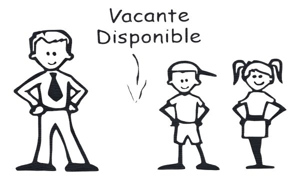 Sticker Para Auto ''vacante Disponible Para El'' Color Negro