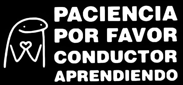 Sticker, Vinilo Para Auto Conductor Aprendiendo Color Blanco