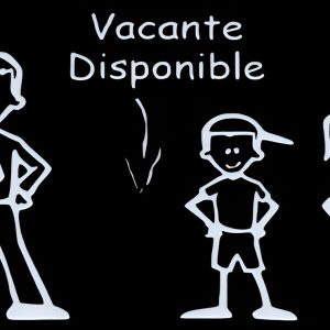 Sticker Para Auto ''vacante Disponible Para El''color Blanco