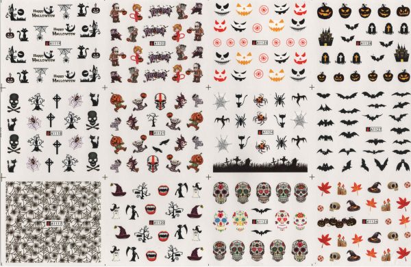 Stickers (tatoo) Para Uñas Muy Lindas Diseños Variados - Imagen 3