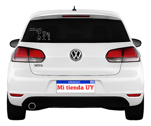 Sticker Vinilo Auto Vacante Disponible Para El Blanco 20 Cm