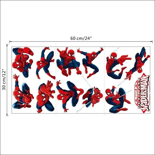 Vinilo Stiker Decoración Niños Hombre Araña Varios Etc. Hombre Araña - Imagen 2