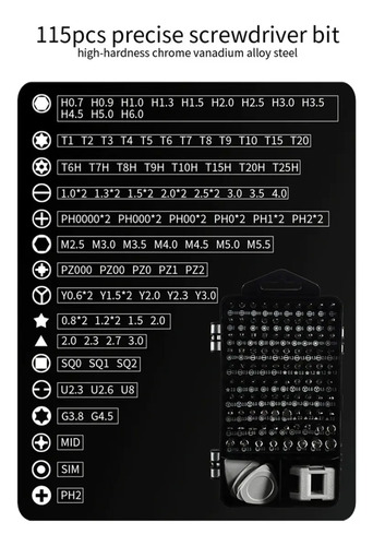 Kit De Reparación Celulares 115 Piezas El Mas Completo!!! - Imagen 6