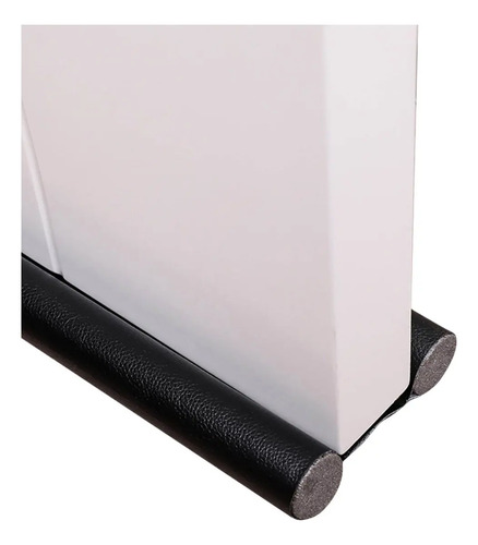 Burlete Doble Para Puertas Mitiendauy, Lavable Y Fácil De Instalar Negro