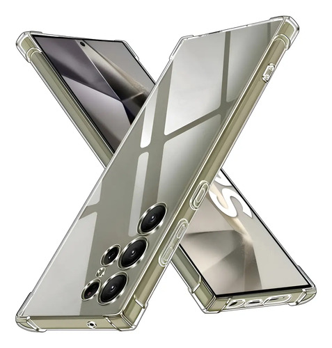 Protector Transparente Compatible Con Samsung S24 Ultra Transparente