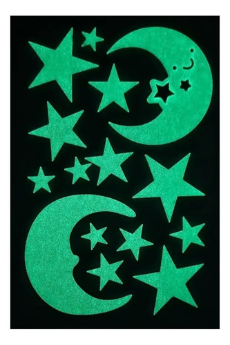 Estrellas Y Lunas Fotoluminiscentes  Niños Stikers  Fotoluminiscente Estrellas Y Lunas