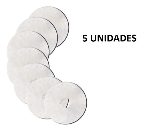 5 Repuestos Para Cuchilla Rotativa 45 Mm. Cutter Trincheta - Imagen 3
