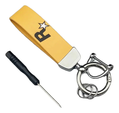 Llavero Rockstar De Nylon Y Metal 12,2 Cm Tuning Para Auto