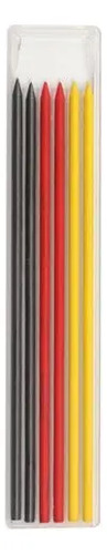 Repuesto Para Lápiz Carpintero Grafo 3 Colores (6 Unidades)
