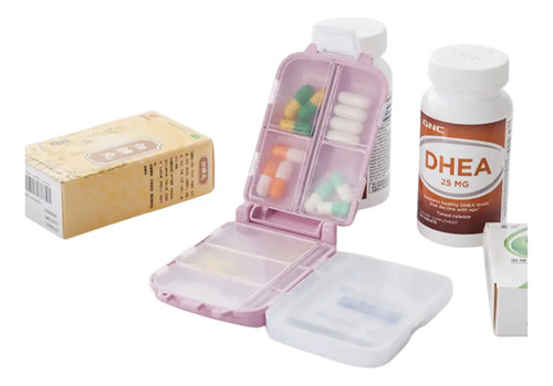 Caja Porta Pastillas 8 Reparticiones Para Una Semana - Imagen 6
