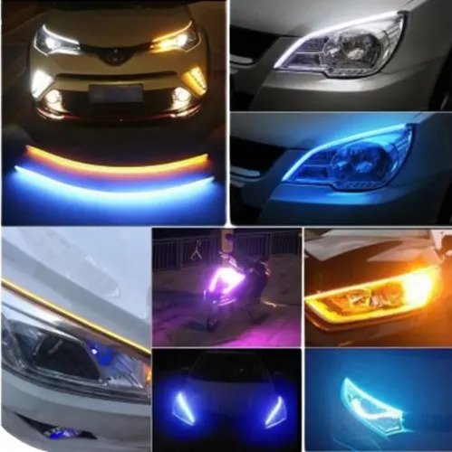 Par De Luces Diurnas Y Señalero Dinámico Tipo Audi 60 Cm. - Imagen 3