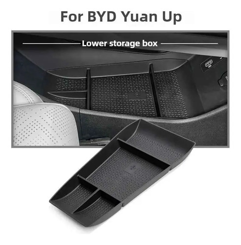 Bandeja Con Reparticiones Para Consola De Byd Yuan Pro Negro - Imagen 4
