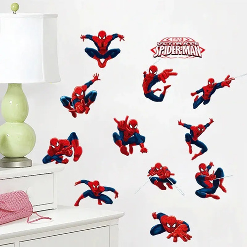 Vinilo Stiker Decoración Niños Hombre Araña Varios Etc. Hombre Araña