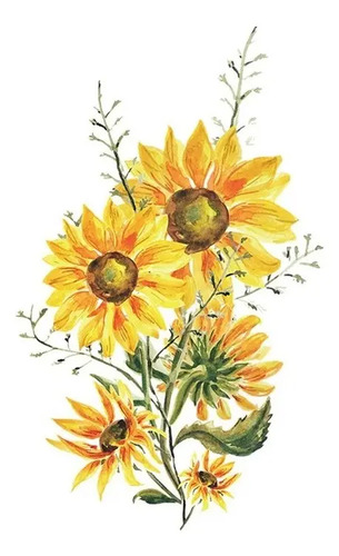Stiker Girasoles Decoración Muy Lindos!!