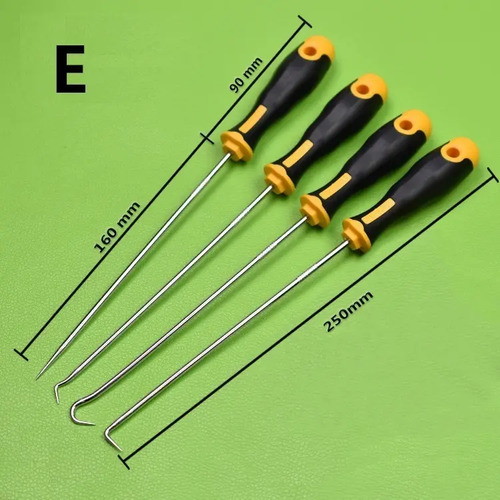 Kit 4pc Desarmadores Tipo Gancho Para Quitar Orings Y Juntas - Imagen 2