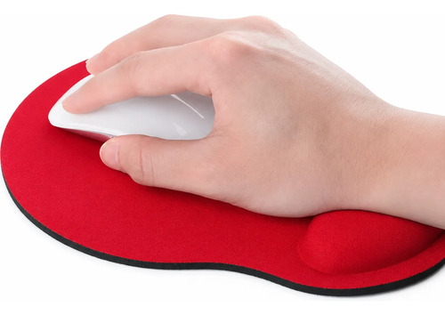 Mouse Pad Ergonomico Con Apoyo Para Muñeca Color Negro Negro - Imagen 2