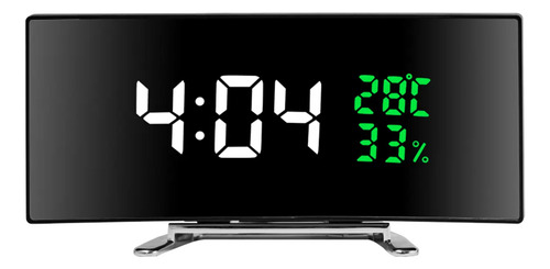 Reloj Despertador Curvo Inteligente Negro