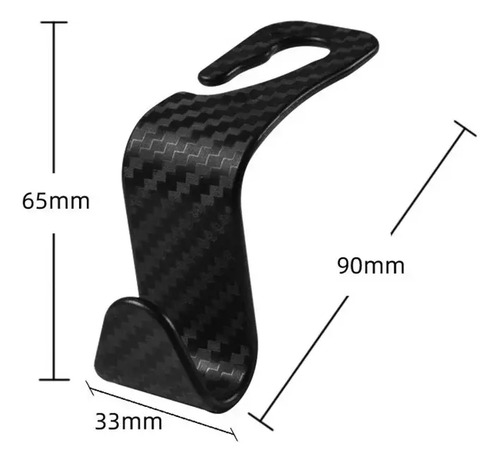 4 Ganchos De Apoya Cabeza Para Colgar Bolsas Ropa Etc.. - Imagen 3
